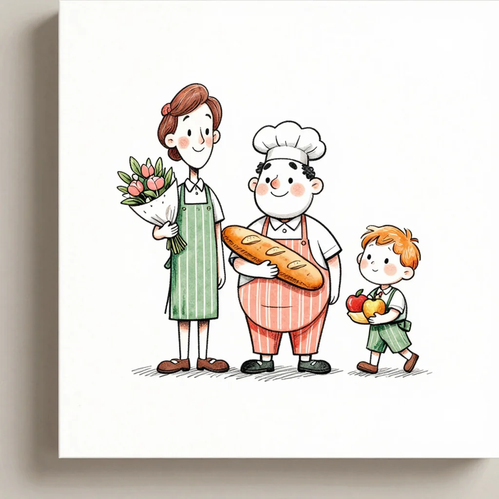 Market Day Characters